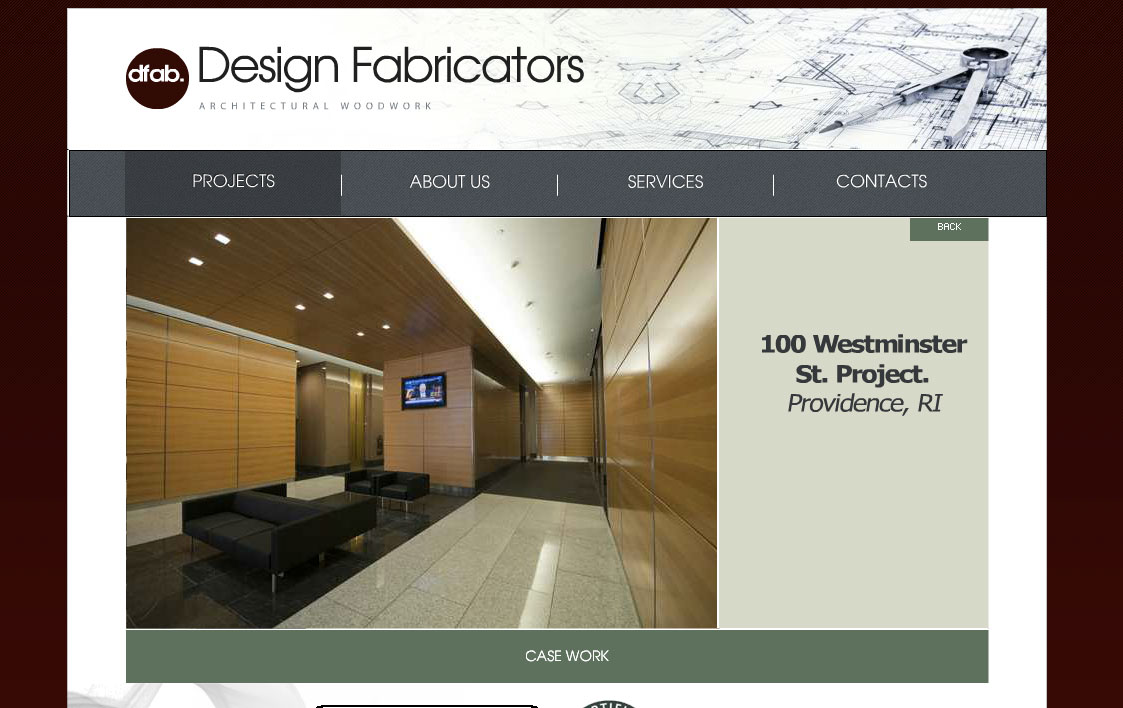 designfabricators.com Web Design by Scott Pullano - Screen 3 of 3